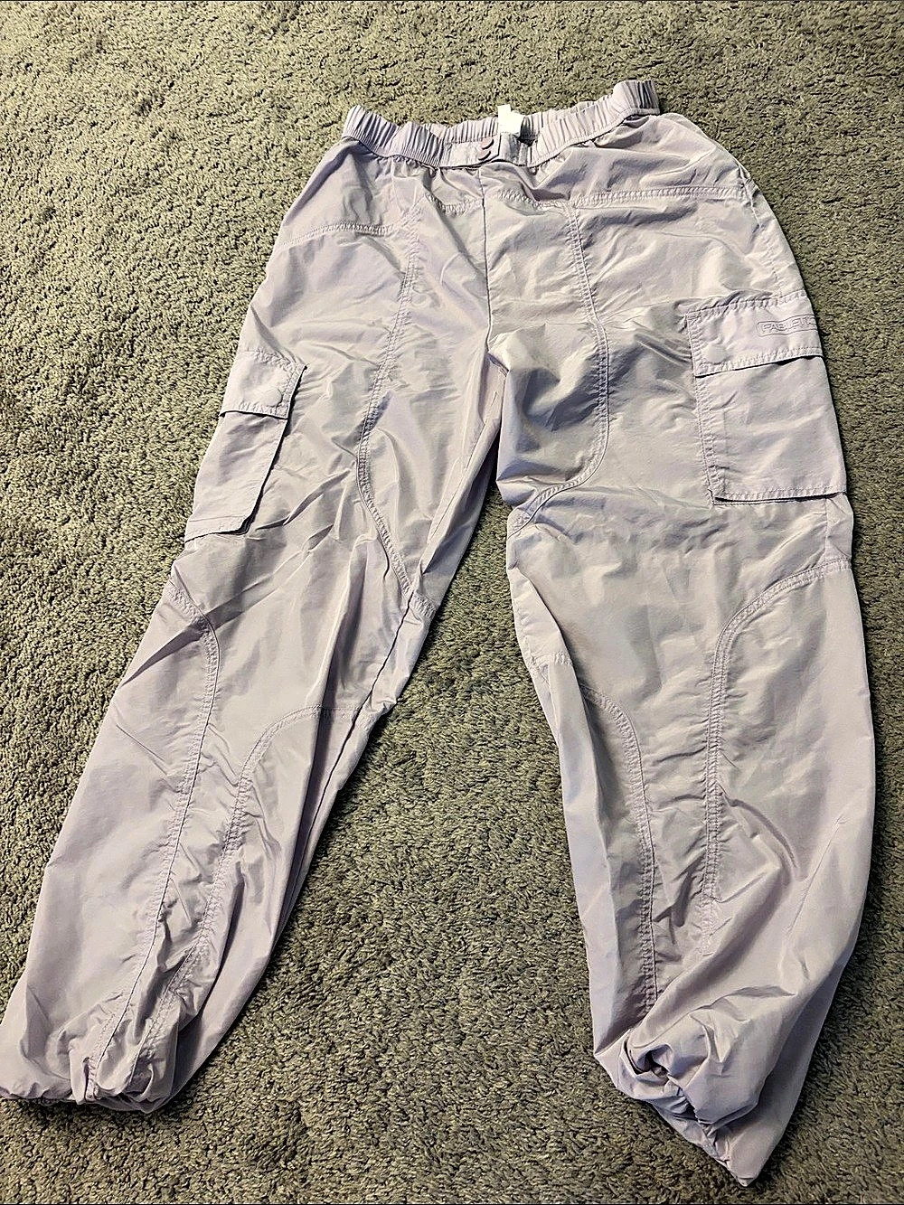 Fabletics Cargo Jogger Pants in Purple Like New